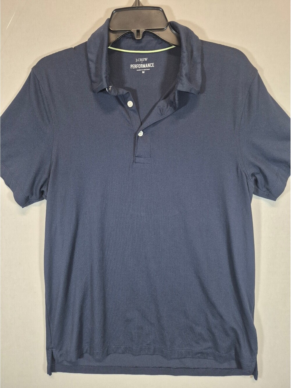 J.Crew Performance Men’s Medium Navy Blue Short Sleeve Golf Polo Shirt